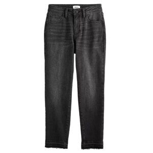 NWT Sonoma Goods For Life Mid Rise Slim Ankle Cropped Capri Black Jeans 16